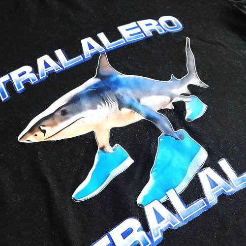 Children's T-shirt TRALALERO TRALALA like new, black, size 7-8Y