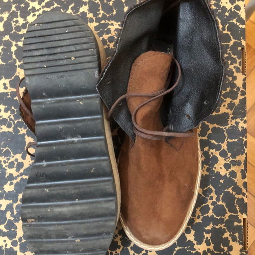 Brown platform ankle boots size 37 used