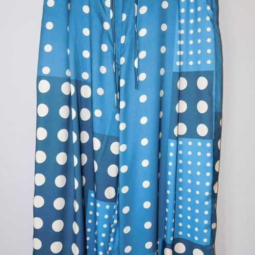 Turquoise pants with polka dot design M/L new Wiya