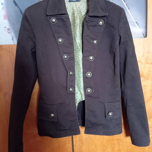 "NO NAME Athens" Mid-Length Military Chic Style Jacket like new, brown
