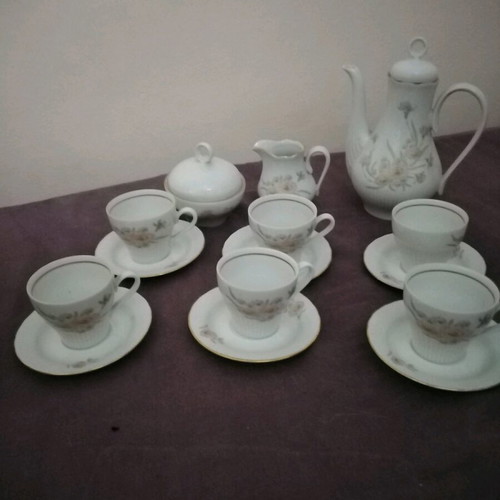 Espresso set for 6 people porcelain Germany like new