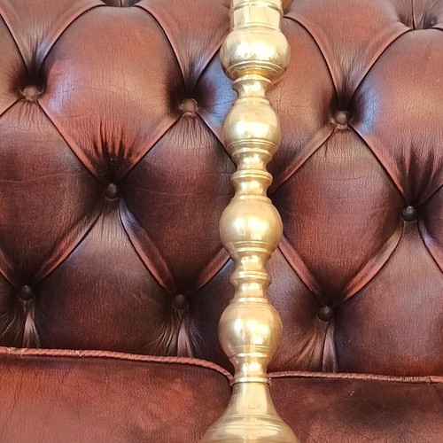 Brass Church Candleholder like new, decorative manual