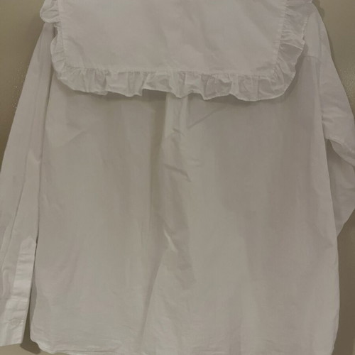 Zara white shirt with Peter Pan collar