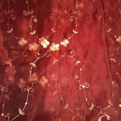 Transparent square tablecloth 1.36x1.36m with wide lace new