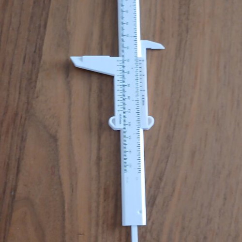Vernier Caliper 150mm new, plastic, white