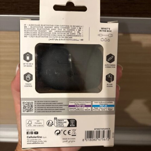 Cellular Line earbuds new in box