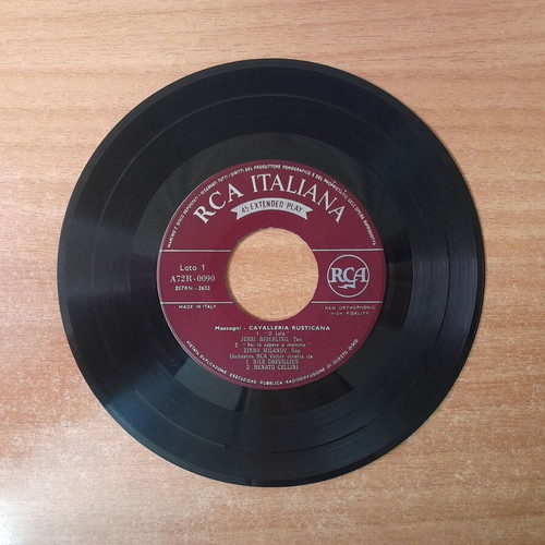 Pietro Mascagni Cavalleria Rusticana vinyl 45 rpm RCA Italiana