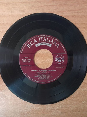 Pietro Mascagni Cavalleria Rusticana vinyl 45 rpm RCA Italiana