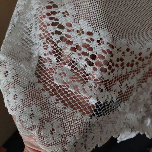 Lace Curtain new, romantic vintage design 92×200 cm