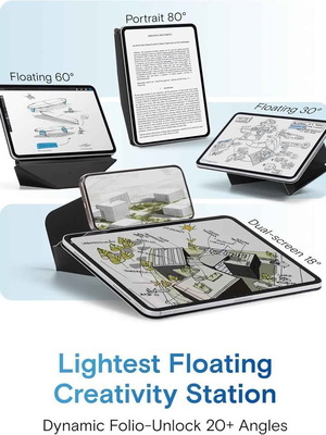 Moft Dynamic Folio iPad Pro 11 M4 M5 тънък калъф с магнитна стойка и над 20 ъгъла на гледане, нов