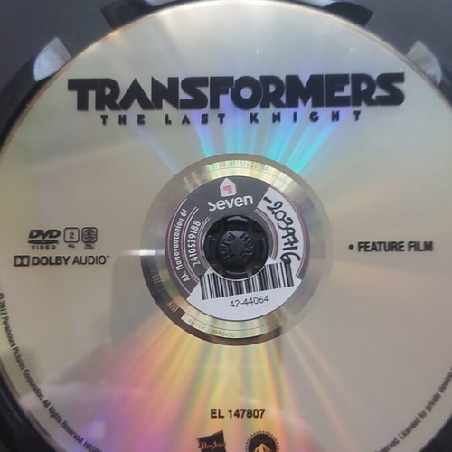 Transformers 5 The Last Knight DVD used with Greek subtitles