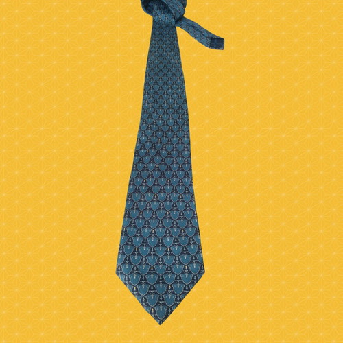 Nina Ricci silk tie like new, blue with classic pattern