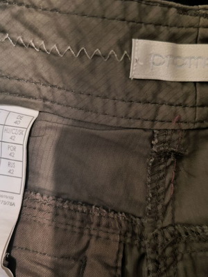 Promod olive fabric pants like new, 100% cotton