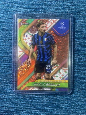 Κάρτα Topps Finest Nicolò Barella Inter Milan Πορτοκαλί Αριθμημένη 10/50 καινούργιο