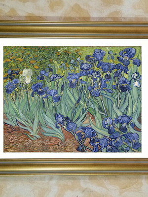 Irises framed art print new by Vincent van Gogh