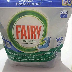 Fairy Original All in One Επαγγελματικές 140 Κάψουλες Πλυντηρίου Πιάτων