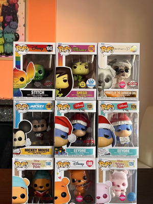 Funko Pop Disney πακέτο με 9 συλλεκτικά φιγούρες όπως Winnie the Pooh και Stitch
