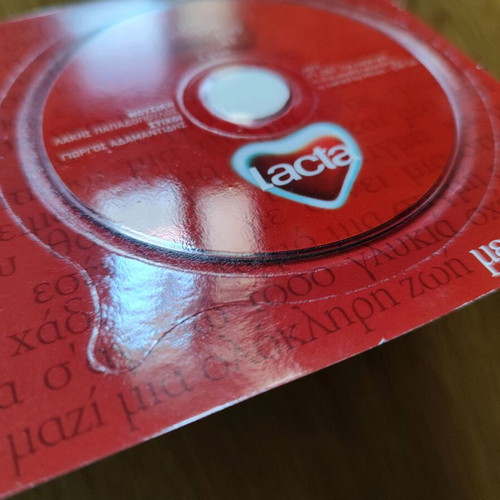 Collectible Lacta card postal with mini CD used