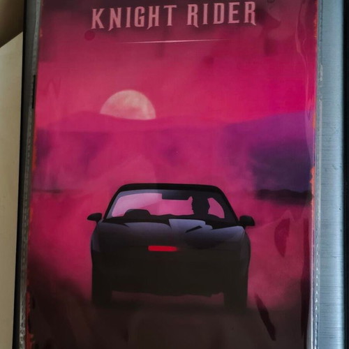 Metal decorative Knight Rider sign 20x30 cm like new