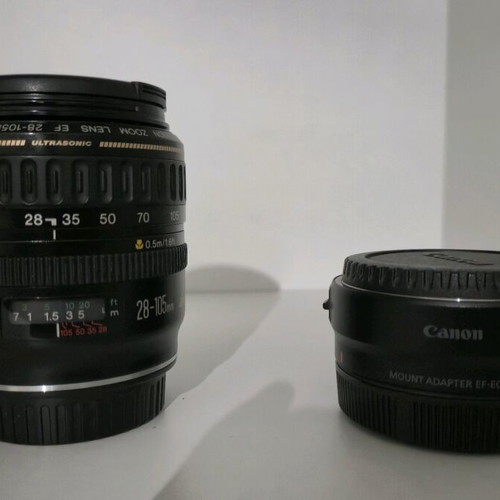 Canon Adapter RF to EF with 28-105 f 3.5-4.5 Lens like new