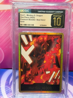 Gold DON Dragon prb2 v3 CGC 10 card new
