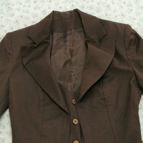 Rebecca Blu brown glossy jacket like new, XS