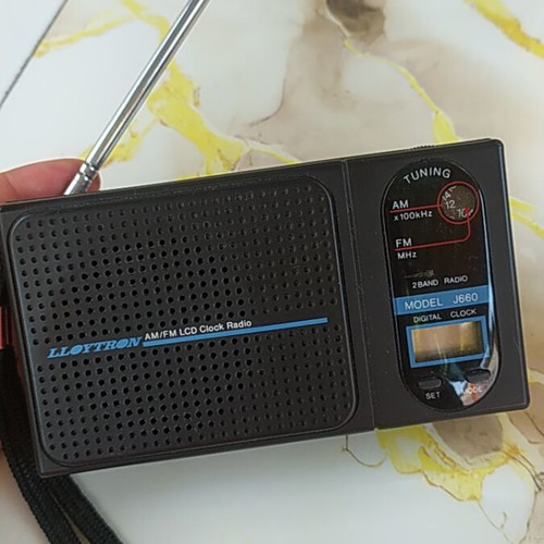 Lloytron J660 AM/FM LCD Clock Radio like new vintage