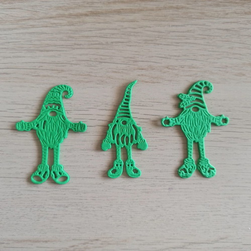 Gnomes foam material new, set of 3 pieces