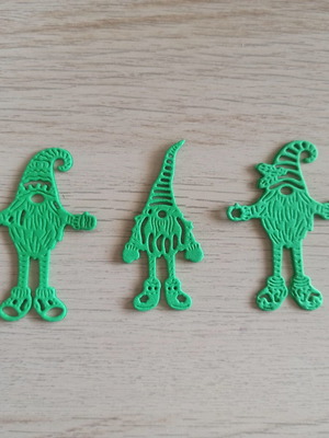 Gnomes foam material new, set of 3 pieces