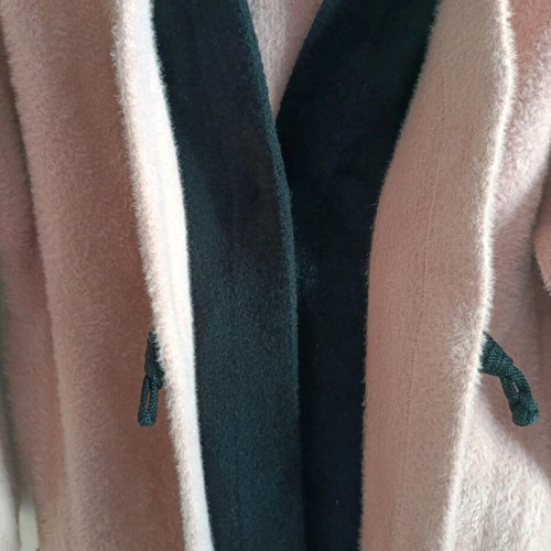 Elena Makri Mykonos 100% Mohair Wool Coat like new, limited edition, pink, size S–M