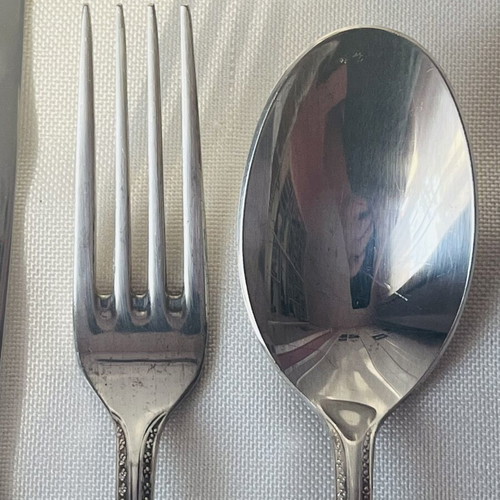 Noritake Marquise vintage επάργυρα μαχαιροπήρουνα σετ 3 τεμ. μεταχειρισμένο