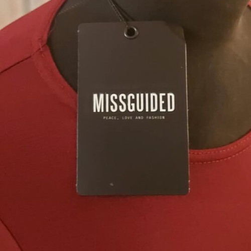 Missguided burgundy slim dress new, size Small - Medium