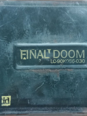 Pc game Final Doom CD used, retro fps, old collectible