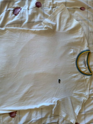 Lacoste T-shirt medium size like new, white multicolor