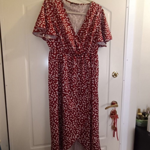 Shein women's summer dress red size XL like new
