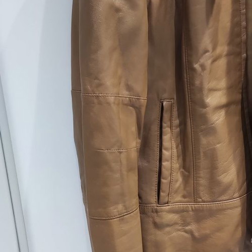 Stanfield women's leather jacket used, brown, size 46