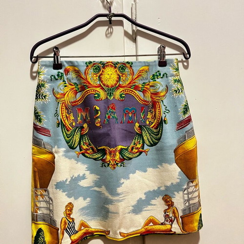 Gianni Versace Couture vintage mini skirt like new, multicolor