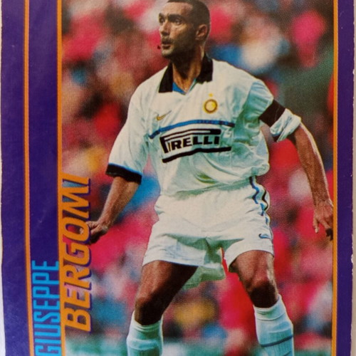 Giuseppe Bergomi Inter Milan collectible sticker 1998