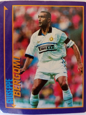 Giuseppe Bergomi Inter Milan collectible sticker 1998