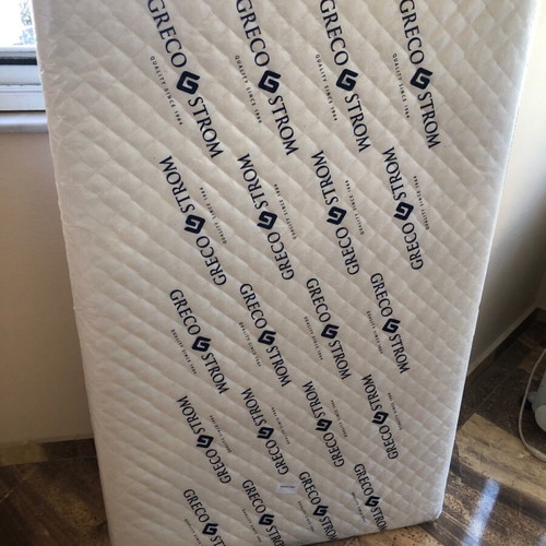 Greco Strom Ekati baby mattress new 80x130 cm cotton jacquard