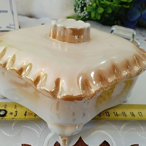 Titov Veles Jugoporcelan porcelain jewelry box like new