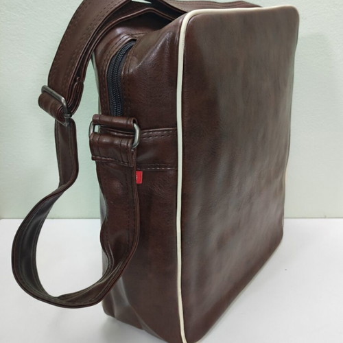 Lambretta Retro Messenger Bag Union Jack Brown new