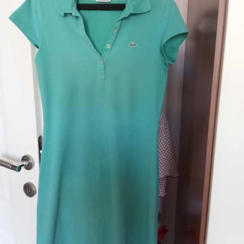 Lacoste dress turquoise like new, size S
