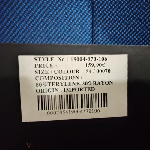 Sogo men's suit new, size 54 with gift handkerchief and tie
