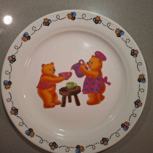 Porcelain plate children's Marva used with signs of use