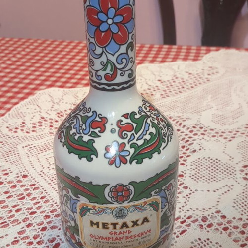 Metaxa collectible porcelain bottle 700ml like new