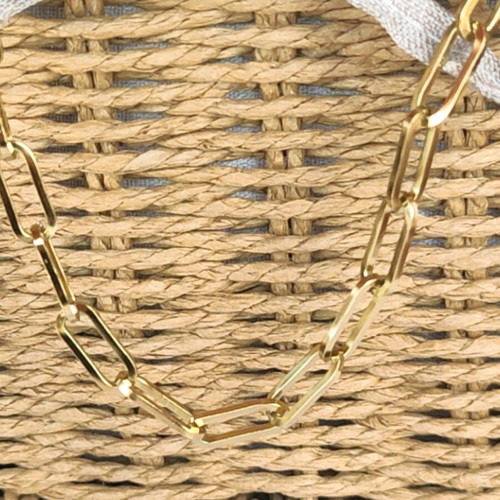 Steel Necklace New, Gold and Silver Color