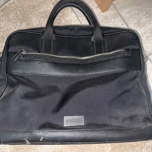 Calvin Klein laptop bag used, black with logo
