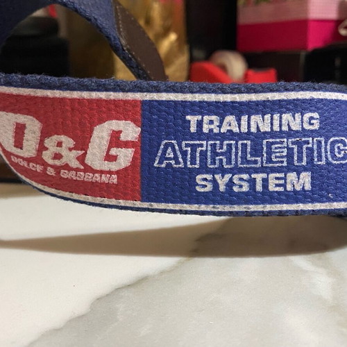 Dolce & Gabbana belt men's like new, blue and brown leather