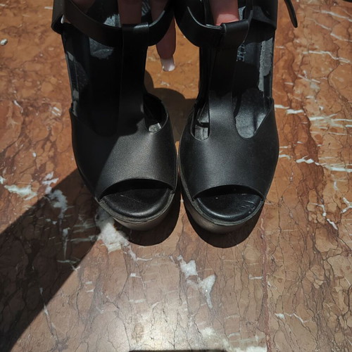 Tractor sandals used, size 37, 12 cm heel height